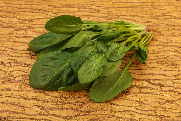 Vegane Küche Frischer Grüner Spinatblätterhaufen — Stockfoto