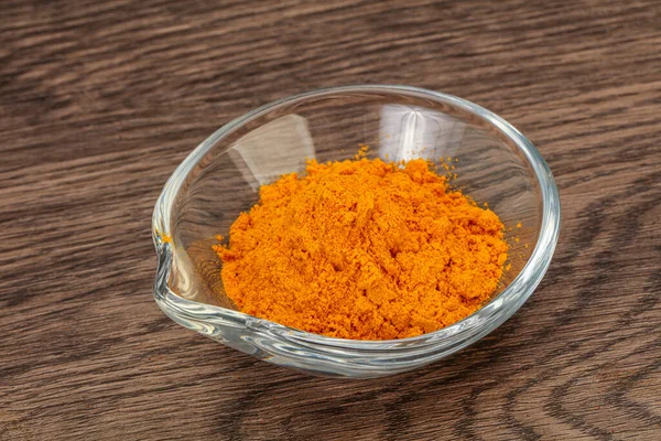 Tumeric Kurkumapulver Der Schüssel — Stockfoto