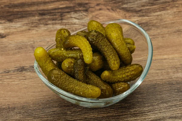 Pickled Young Gherkin Bowl — Stock Photo, Image