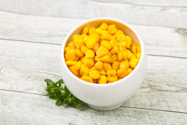 Young sweet corn in the bowl