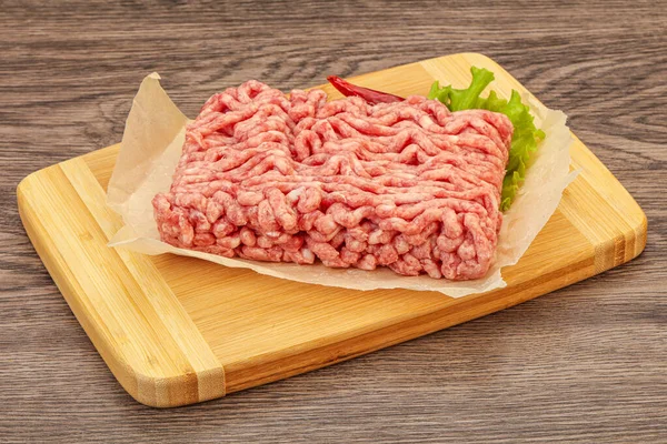 ミンチ肉 豚肉と牛肉 料理のために — ストック写真