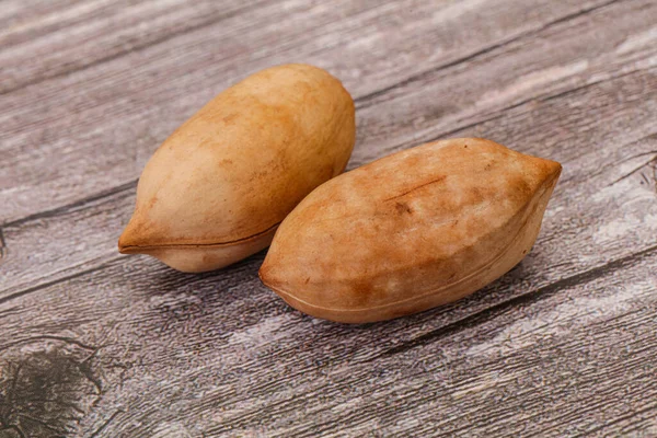 Tasty Sweet Pecan Nut Heap Isolated — Stock Photo, Image