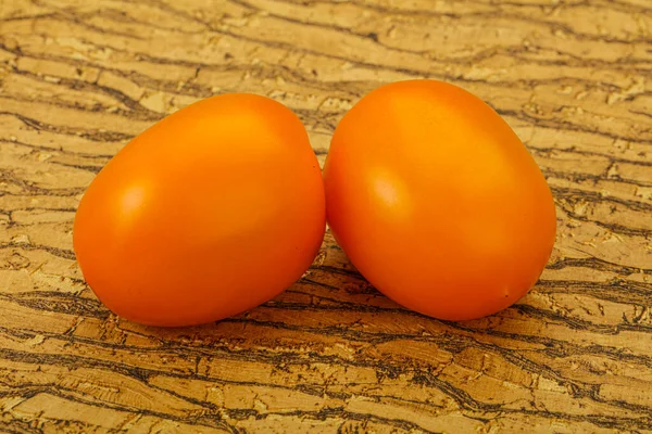 Pocos Tomates Amarillos Maduros Sabrosos Vegetales —  Fotos de Stock