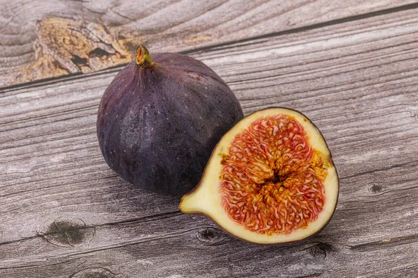 Sweet Purple Slice Fig Fruit — Stock Photo, Image