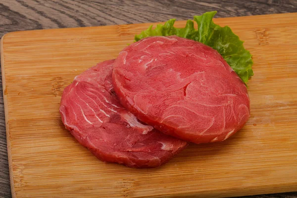 Rauwe Tonijn Biefstuk Voor Grill — Stockfoto
