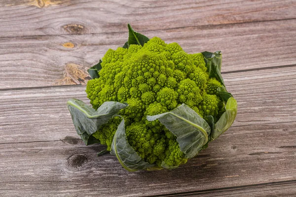 Chutné Vegan Organické Potraviny Romanesco Zelí — Stock fotografie