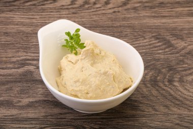 Vejetaryen yemeği. Zeytinyağlı humus sosu.