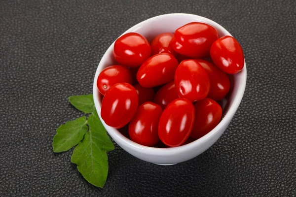 Sweet Red Cherry Tomatoes Bowl — Stock Photo, Image
