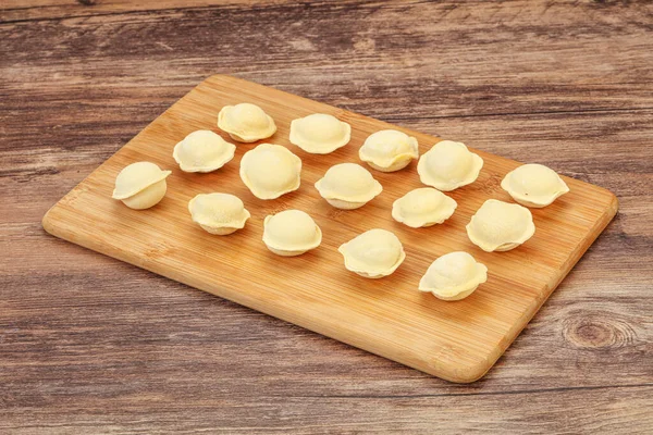 Dumplingar Rått Kött För Matlagning — Stockfoto