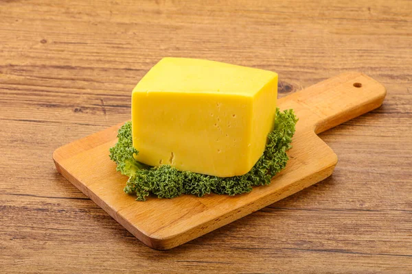 Žluté Tilsiter Sýr Mléčné Výrobky Cihly — Stock fotografie