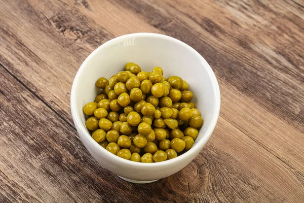 Gemarineerde Zoete Groene Erwt Kom — Stockfoto