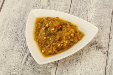 Kasede biberli yeşil baharatlı sos.