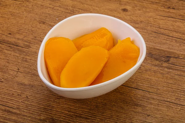 Sweet Delicous Mango Slices Syrop — Stock Photo, Image