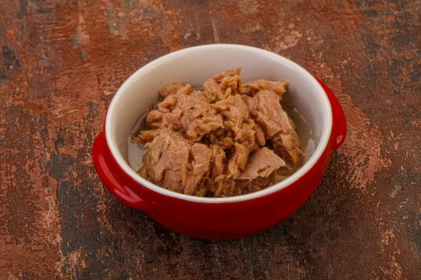 Canned Tuna Fish Fillet Salad — Stock Photo, Image