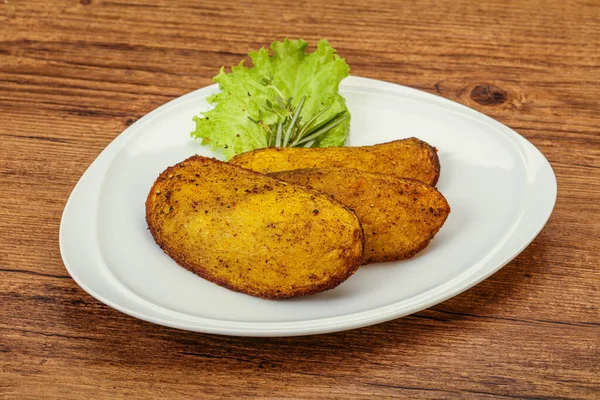 Baked Potato Herbs Spices Served Rosemary — Stock Photo, Image