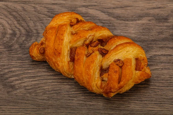 Pekannuss Süße Kuchen Dessert Bäckerei — Stockfoto