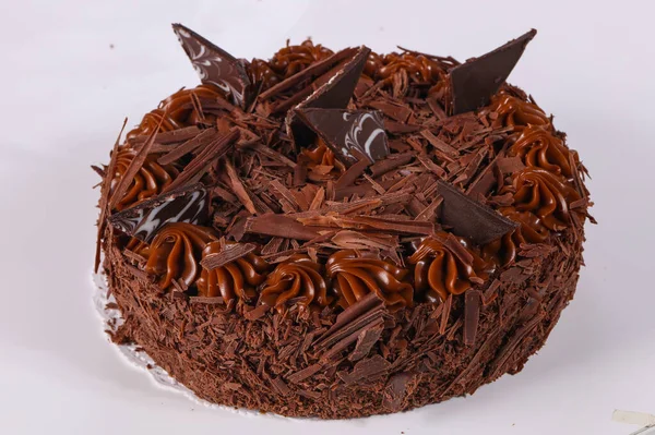 Delicous Cake Chocolade Met Room — Stockfoto