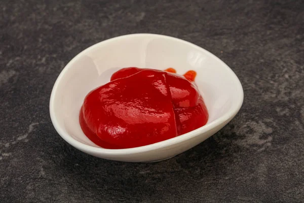 Smaklig Tomat Ketchup Skålen — Stockfoto