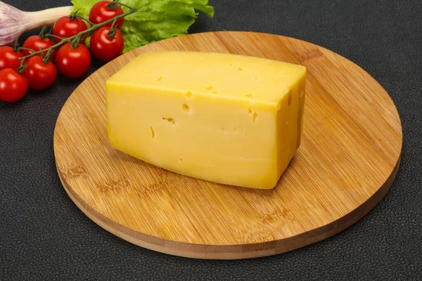 Swiss Hard Giallo Gustoso Mattone Formaggio — Foto Stock