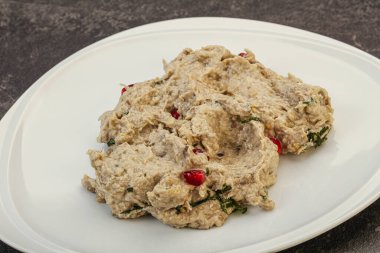 Vagan diyeti - granet tohumlu patlıcan mutabal