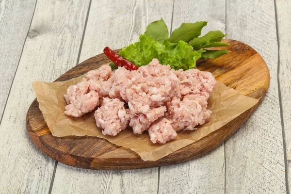 Hausgemachtes Schweinehackfleisch Zum Kochen Bereit — Stockfoto