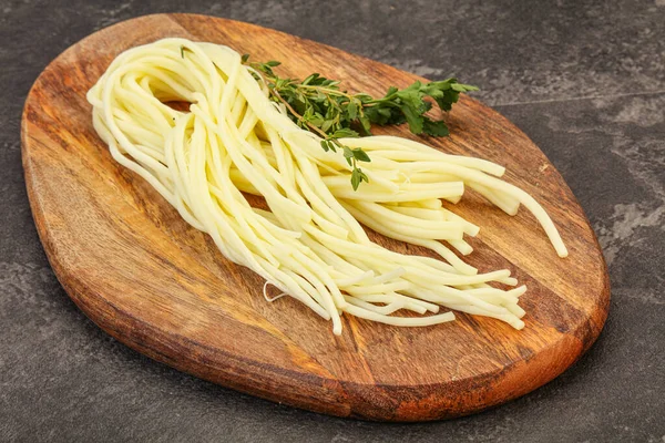 Chechil Spaghetti Cheese Snack Board — Stock Photo, Image