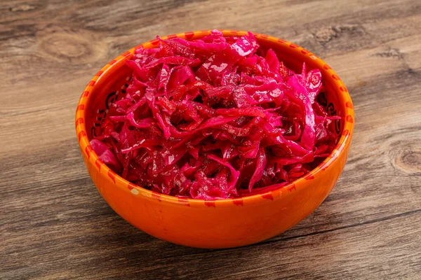 Marinated Red Cabbage Beetroot Bowl — Stock Photo, Image