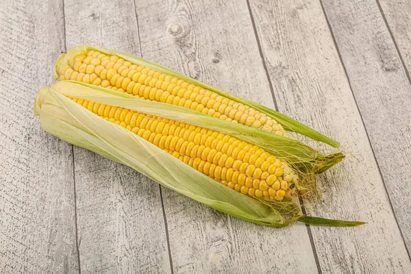 Veganistische Keuken Rijp Zoete Jonge Maïs — Stockfoto