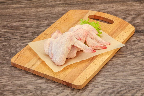 Ailes Poulet Crues Prêtes Pour Cuisson — Photo