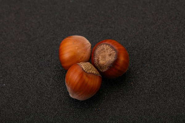 Hazelnut Heap Isolated Natural Background — Stock Photo, Image