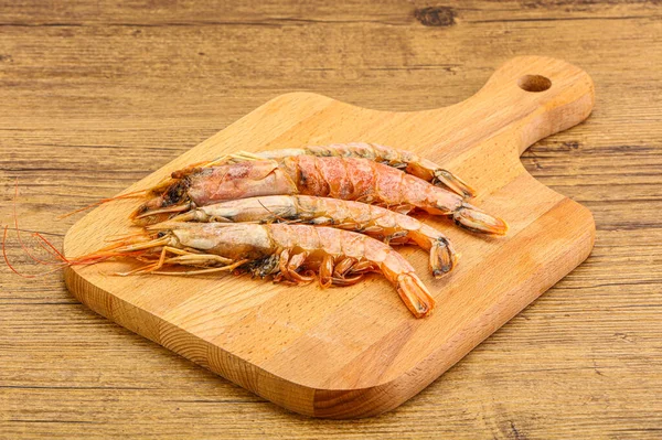 Lezzetli büyük Langoustine deniz ürünleri.