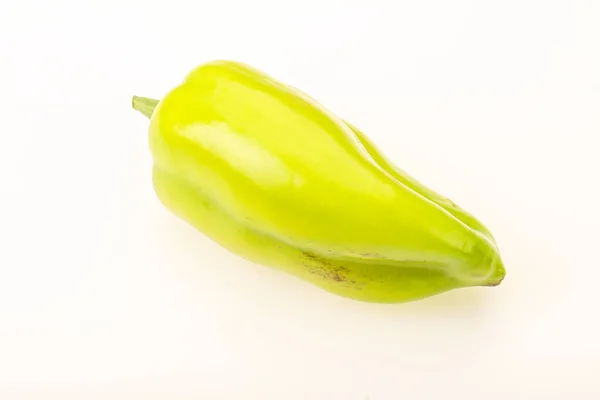 Sabroso Pimiento Verde Búlgaro Aislado — Foto de Stock