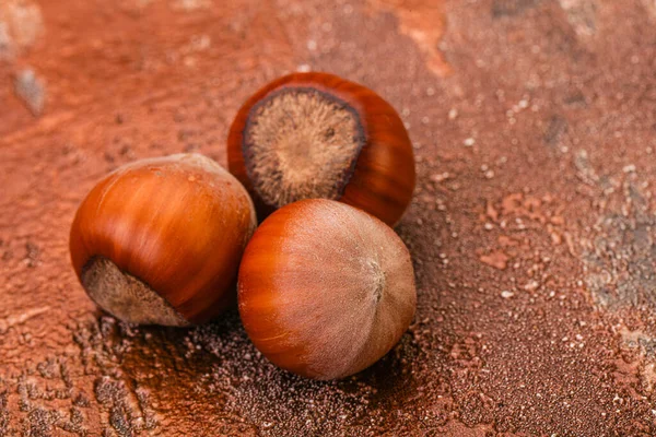 Hazelnut Heap Isolated Natural Background — Stock Photo, Image