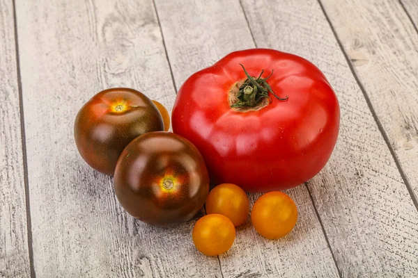 Mistura Madura Tomate Vermelho Amarelo Cumato — Fotografia de Stock