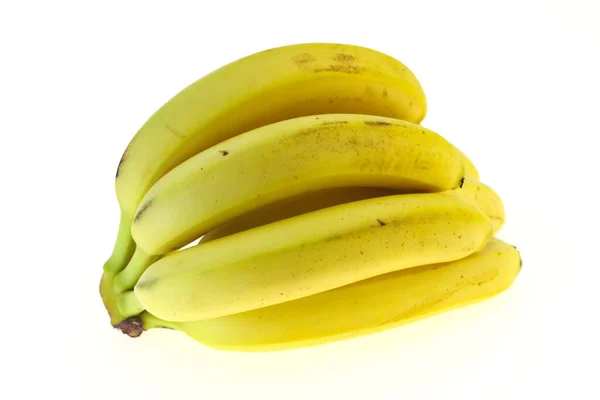 Banana Heap Isolado Fundo Branco — Fotografia de Stock