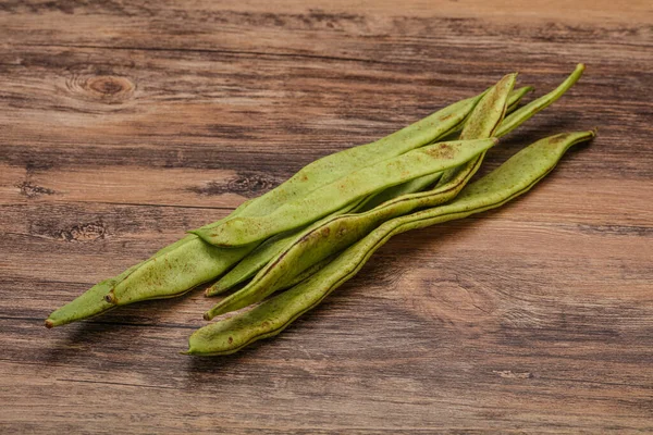 Veganistische Keuken Groene Bonenhoop Koken — Stockfoto