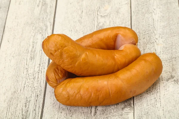 Natural Pork Meat Sausages Boiling — Stock Photo, Image