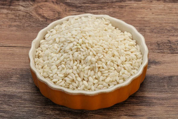 Roher Italienischer Arborio Reis Für Risotto — Stockfoto