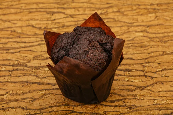 Savoureux Gâteau Muffin Chocolat Sucré — Photo