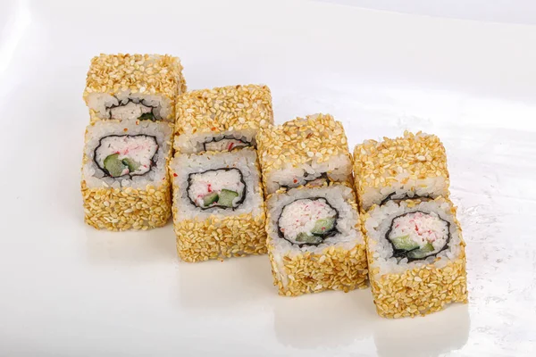 Japanese Cuisine Roll Salmon Cheese — Stock Photo, Image