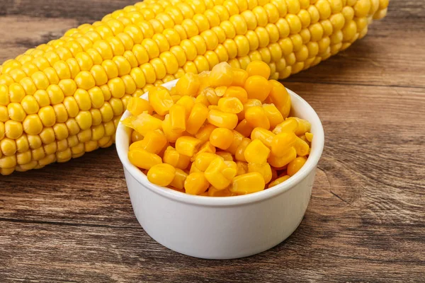 Sweet Yellow Corn Grain Bowl — Stock Photo, Image