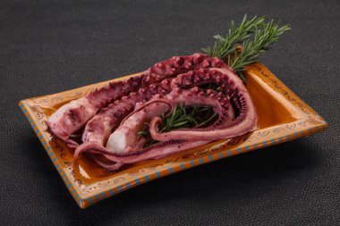 Biberiyeli lezzetli ahtapot dokunaçları