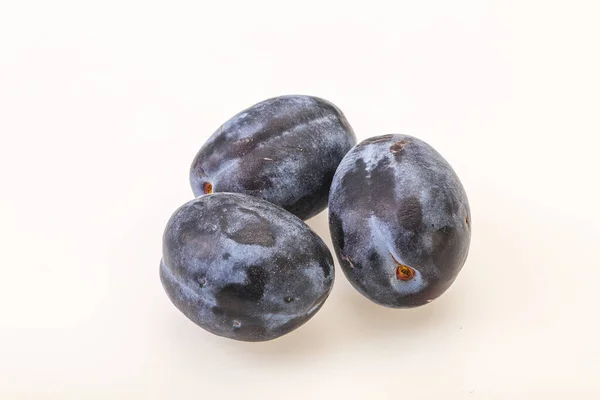 Tas Prunes Sucrées Savoureuses Mûres — Photo