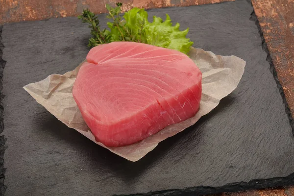 Rauwe Tonijnsteak Klaar Koken — Stockfoto