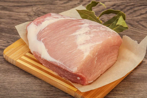 Carne Porco Crua Pronta Para Cozinhar — Fotografia de Stock