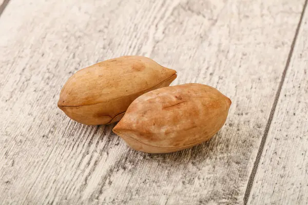 Tasty Sweet Pecan Nut Heap Isolated — Stock Photo, Image