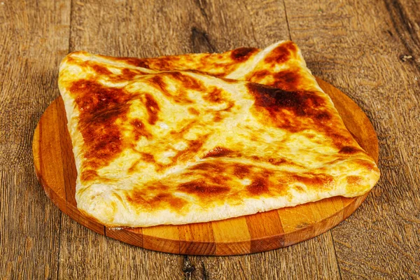 Georgiska Köket Adjarisk Klassiker Khachapuri Med Ost — Stockfoto