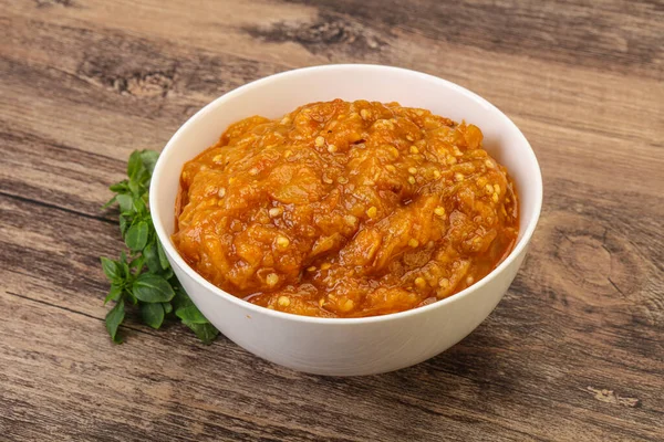 Cozinha Caucasiana Salada Mangal Com Legumes Grelhados — Fotografia de Stock