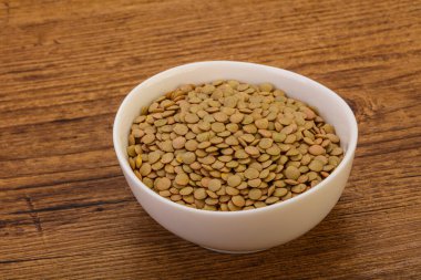 Vejetaryen mutfağı - Kuru mercimek yığını izole edildi