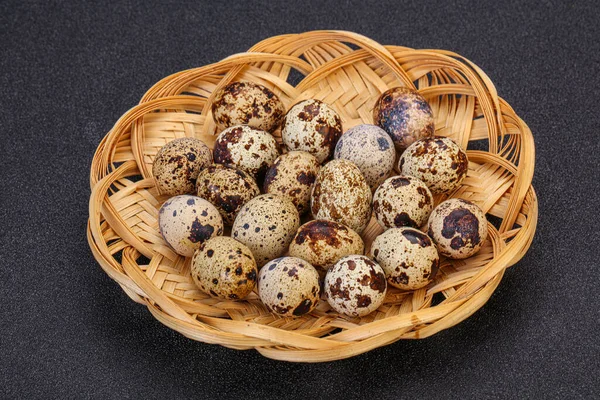 Few Quail Eggs Dietary Health Food — Stock Photo, Image
